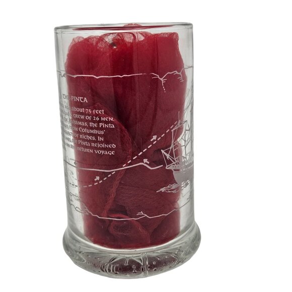 VTG Long John Silvers Columbus Voyage Nautical Sailing Ships Glass Mug Set of 3 - Picture 6 of 16